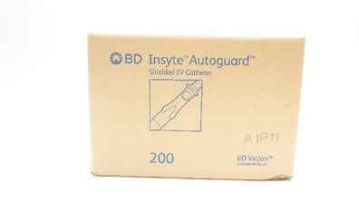 BD 382523 Insyte Autoguard BC Shielded I.V. Cath. 22Ga x 1.0in - Box of 200 (x)
